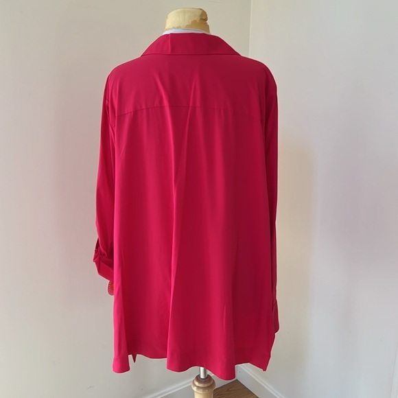 New! Foxcroft NYC women’s UPF 50+ sun protection tunic top in size 22W . - Picture 4 of 10